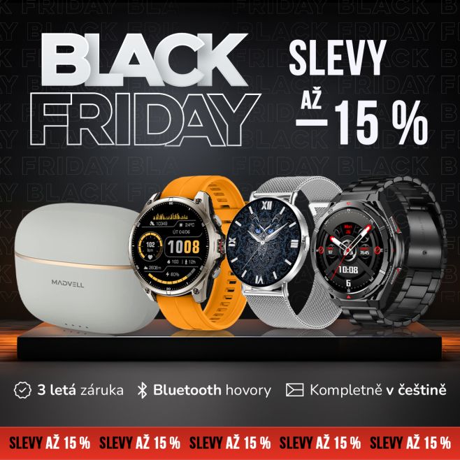 💣Black Friday na Madvellu je tady🖤 Chytré hodinky⌚ a sluchátka🔈 jsou nyní o 15% levnější❗️ Udělejte radost sobě a nebo...